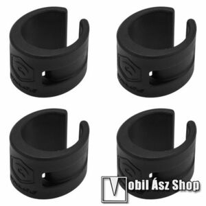 UNIVERZÁLIS biciklis / kerékpáros láncvillavédő / vázvédő szilikon - 4db, 26mm széles, 26mm x 23mm belső méret - FEKETE kép