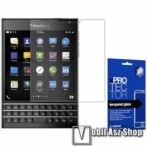 Xpro előlap védő karcálló edzett üveg - 0, 33 mm vékony, 9H, Arc Edge, A képernyő sík részét védi - BLACKBERRY Passport - GYÁRI kép