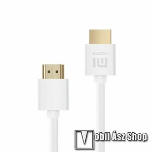 XIAOMI HDMI-HDMI KÁBEL - HDMI dugó / HDMI dugó, 4K, aranyozott csatlakozók, 1, 5m hosszú - FEHÉR - GYÁRI kép