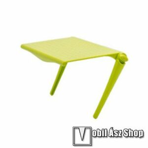 UNIVERZÁLIS polc monitorra / TV-re - 1db, állítható, csúszásgátló, összecsukható, 162 x 112mm - ZÖLD kép