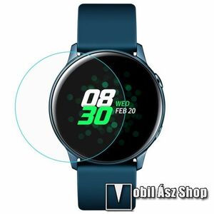 Samsung Galaxy Watch4 40mm, TPU okosóra képernyővédő fólia, 1db, Clear, törlőkendővel kép