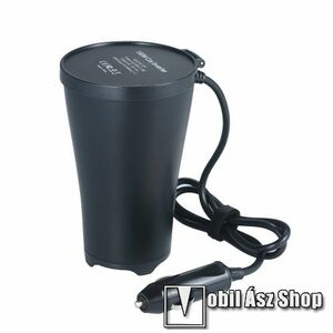 UNIVERZÁLIS szivargyújtó töltő / autós töltő elosztó / inverter - max 150W!, feszültségátalakítós 12V-os egyenfeszültségből AC 220 váltakozó feszültséget alakít, pohártartóba helyezhető, 2x USB port 5V/2.4A, 12W, 1x extra szivargyújtó aljzat - 142 x 60 x kép