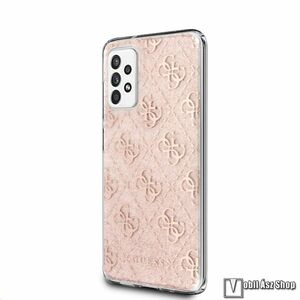 GUESS szilikon védő tok / hátlap - RÓZSASZÍN - SAMSUNG Galaxy A32 5G (SM-A326B) / Galaxy M32 5G (SM-M326B/DS) - GUHCA32PCU4GLPI - GYÁRI kép
