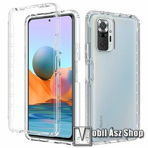 OTT! TRANSPARENT műanyag védő tok / átlátszó szilikon hátlap - ÁTLÁTSZÓ - műanyag előlapvédő keret - Xiaomi Redmi Note 10 Pro / Redmi Note 10 Pro Max kép