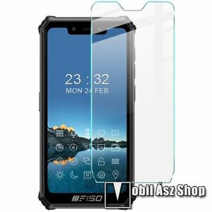 IMAK H előlap védő karcálló edzett üveg - 9H, A képernyő sík részét védi - Oukitel BISON 2021 - GYÁRI kép