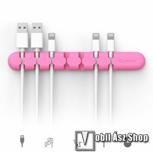 ORICO CBS7 kábel szervező, kötegelő, 1db-os - RÓZSASZÍN - 15 x 2 x 1.2cm - GYÁRI kép