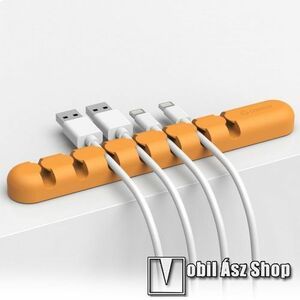 ORICO CBS7 kábel szervező, kötegelő, 1db-os - NARANCS - 15 x 2 x 1.2cm - GYÁRI kép