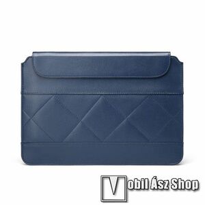 Univerzális tablet / notebook tok - SÖTÉTKÉK - fekvő, POUCH, rejtett mágneses záródás - 300 x 192 x 17mm kép