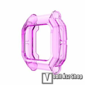 Okosóra szilikon védő tok / keret - LILA - Xiaomi Amazfit Neo kép
