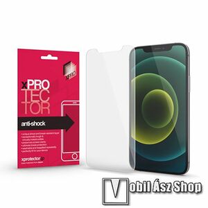 Xpro Anti Shock Flexible rugalmas előlap védő karcálló edzett üveg - 9H, Arc Edge, A képernyő sík részét védi - APPLE iPhone 12 Pro Max - GYÁRI kép