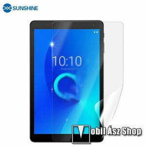 SUNSHINE Hydrogel TPU tablet képernyővédő fólia - Ultra Clear, ÖNREGENERÁLÓ! - 1db, a teljes képernyőt védi! - ALCATEL 1T 10 (2018) (8091-2AALE11) - GYÁRI kép