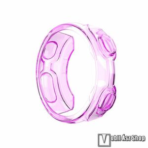 Garmin Forerunner 735XT, Okosóra szilikontok, Keret, Bumper, Átlátszó, Rózsaszín kép