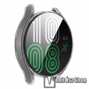 Okosóra szilikon védő tok / keret - ÁTLÁTSZÓ - Szilikon előlapvédő is! - SAMSUNG Galaxy Watch4 40mm (SM-R860) kép