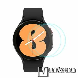 ENKAY okosóra előlap védő karcálló edzett üveg - 2db - 0, 2 mm vékony, 9H, 2.15D, A képernyő sík részét védi - SAMSUNG Galaxy Watch4 44mm (SM-R870) - GYÁRI kép