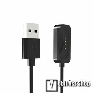 Okosóra USB töltő - FEKETE - 1m hosszú, 5V/1A - Oppo Watch 41mm / 46mm kép