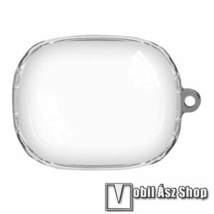 Szilikon védő tok OnePlus Buds Pro-hoz - heveder lyuk, töltőnyílás - ÁTLÁTSZÓ kép