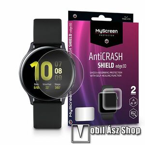 MyScreen Protector AntiCrash Shield Edge3D okosóra képernyővédő fólia - Ultra Clear, ÖNREGENERÁLÓ! - 2db - SAMSUNG Galaxy Watch Active2 44mm - GYÁRI kép