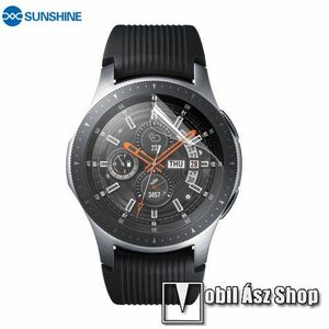 Samsung Galaxy Watch 46mm, Gear S3 Classic, Gear S3 Frontier, Sunshine Hydrogel TPU okosóra képernyővédő fólia, Ultra Clear, Önregeneráló!, 1db kép