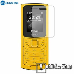 SUNSHINE Hydrogel TPU képernyővédő fólia - Ultra Clear, ÖNREGENERÁLÓ! - 1db, a teljes képernyőt védi - NOKIA 110 4G - GYÁRI kép
