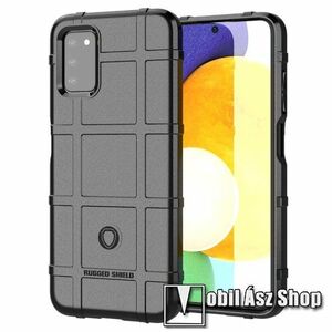 OTT! RUGGED SHIELD szilikon védő tok / hátlap - matt, ERŐS VÉDELEM - FEKETE - SAMSUNG Galaxy A03s (SM-A037F) kép