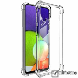 IMAK Silky szilikon védő tok / hátlap - ÁTLÁTSZÓ - ERŐS VÉDELEM! - képernyővédő fóliával! - SAMSUNG Galaxy A22 4G (SM-A225F) - GYÁRI kép