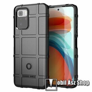 OTT! RUGGED SHIELD szilikon védő tok / hátlap - matt, ERŐS VÉDELEM - FEKETE - Xiaomi Poco X3 GT / Redmi Note 10 Pro 5G (For China Market) kép