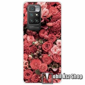 Szilikon védő tok / hátlap - VIRÁG MINTÁS - Xiaomi Redmi 10 / Redmi 10 Prime / Redmi 10 (2022) kép