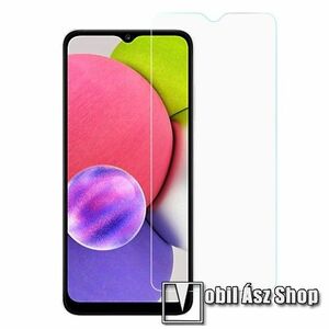 Előlap védő karcálló edzett üveg - 0, 3 mm vékony, 9H, Arc Edge, A képernyő sík részét védi - SAMSUNG Galaxy A03s (SM-A037F) kép
