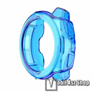 Okosóra szilikon védő tok / keret - ÁTTETSZŐ KÉK - Garmin Instinct® modellekre kép