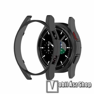 Okosóra műanyag védő tok / keret - FEKETE - SAMSUNG Galaxy Watch4 Classic 42mm (SM-R880) kép