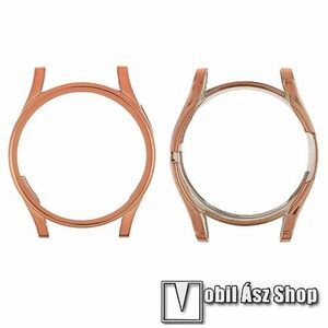 Okosóra szilikon védő tok / keret - GALVANIZÁLT ROSE GOLD - Szilikon előlapvédő is! - SAMSUNG Galaxy Watch4 44mm (SM-R870) kép