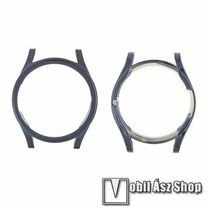 Okosóra szilikon védő tok / keret - GALVANIZÁLT KÉK - Szilikon előlapvédő is! - SAMSUNG Galaxy Watch4 44mm (SM-R870) kép