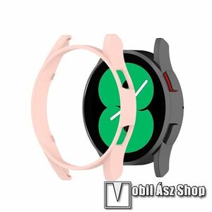 Okosóra műanyag védő tok / keret - RÓZSASZÍN - SAMSUNG Galaxy Watch4 44mm (SM-R870) kép