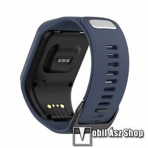Okosóra szíj - szilikon - KÉK - 272mm hosszú - TomTom Spark / Spark 3 / Runner 3 / 2 / Adventurer / Golfer 2 kép
