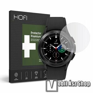 HOFI Glass Pro+ okosóra előlap védő karcálló edzett üveg - 1db, 0.3mm, 9H, A képernyő sík részét védi! - SAMSUNG Galaxy Watch4 Classic 42mm (SM-R880) - GYÁRI kép