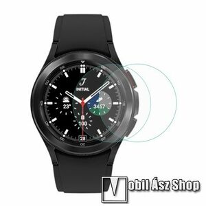 HAT PRINCE Okosóra PET képernyővédő fólia - CLEAR - 2db, törlőkendővel - SAMSUNG Galaxy Watch4 Classic 42mm (SM-R880) - GYÁRI kép