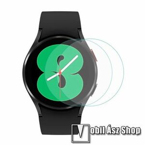 HAT PRINCE Okosóra PET képernyővédő fólia - CLEAR - 2db, törlőkendővel - SAMSUNG Galaxy Watch4 40mm (SM-R860) - GYÁRI kép