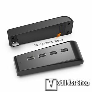 DOBE 4 portos USB HUB, elosztó SONY Playstation 5 (PS5)-höz - 4db USB 2.0 port, LED jelzőfény - FEKETE - GYÁRI kép