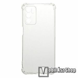 Szilikon védő tok / hátlap - FÉNYES - ÁTLÁTSZÓ - erősített sarkok - Oppo A16 / A16s / A54s kép