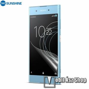 SUNSHINE Hydrogel TPU képernyővédő fólia - Ultra Clear, ÖNREGENERÁLÓ! - 1db, a teljes képernyőt védi - SONY Xperia XA1 Plus - GYÁRI kép