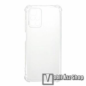 Szilikon védő tok / hátlap - FÉNYES - ÁTLÁTSZÓ - erősített sarkok, kamerasziget védelem - Xiaomi Redmi 10 / Redmi 10 Prime / Redmi 10 (2022) kép