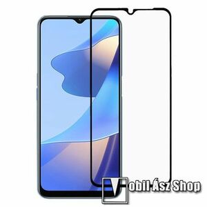 RURIHAI 3D előlap védő karcálló edzett üveg, 0.26mm, a teljes felületén tapad - FEKETE - Oppo A16 / Oppo A16s / A55 5G / A54s - A TELJES KIJELZŐT VÉDI! - GYÁRI kép