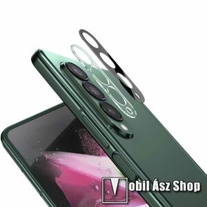 IMAK kamera lencsevédő üvegfólia - 1db, 9H, Arc Edges - FEKETE - SAMSUNG Galaxy Z Fold3 5G - GYÁRI kép