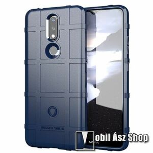 OTT! RUGGED SHIELD szilikon védő tok / hátlap - matt, ERŐS VÉDELEM - SÖTÉTKÉK - NOKIA 2.4 (2020) kép