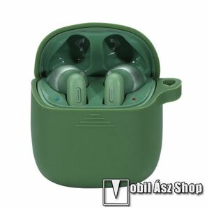 Szilikon védő tok JBL Tune 220 TWS-hez - töltőnyílás - SÖTÉTZÖLD kép