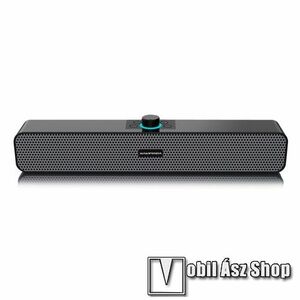 WIWIPENDA L6 hordozható bluetooth hangszóró / soundbar - V5.0, 2x 3W teljesítmény, 1200mAh beépített akkumulátor, AUX, TF kártyaolvasó, USB port, 385 x 65 x 55mm - FEKETE kép
