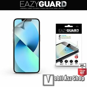 EAZYGUARD képernyővédő fólia - 2 db/csomag (Crystal/Antireflex MATT!) - törlőkendővel, A képernyő sík részét védi - APPLE iPhone 13 mini - GYÁRI kép