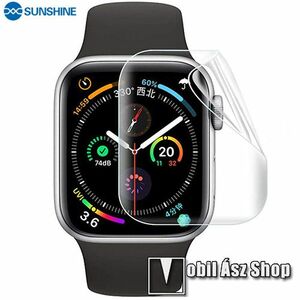 Apple Watch Series 7 (41mm), Series 8 (41mm), Series 9 (41mm), Sunshine Hydrogel TPU okosóra képernyővédő fólia, Ultra Clear, Önregeneráló!, 1db kép