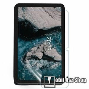 Képernyővédő fólia - Ultra Clear - 1db, törlőkendővel, A képernyő sík részét védi - NOKIA T20 kép
