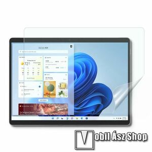 Képernyővédő fólia - Ultra Clear - 1db, törlőkendővel, A képernyő sík részét védi - Microsoft Surface Pro 8 kép